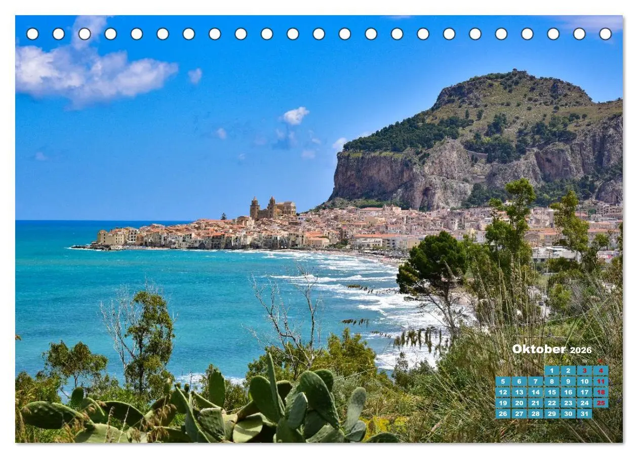 Bild: 9783516596960 | Sizilien - von Cefalù bis Trapani (Tischkalender 2026 DIN A5 quer),...