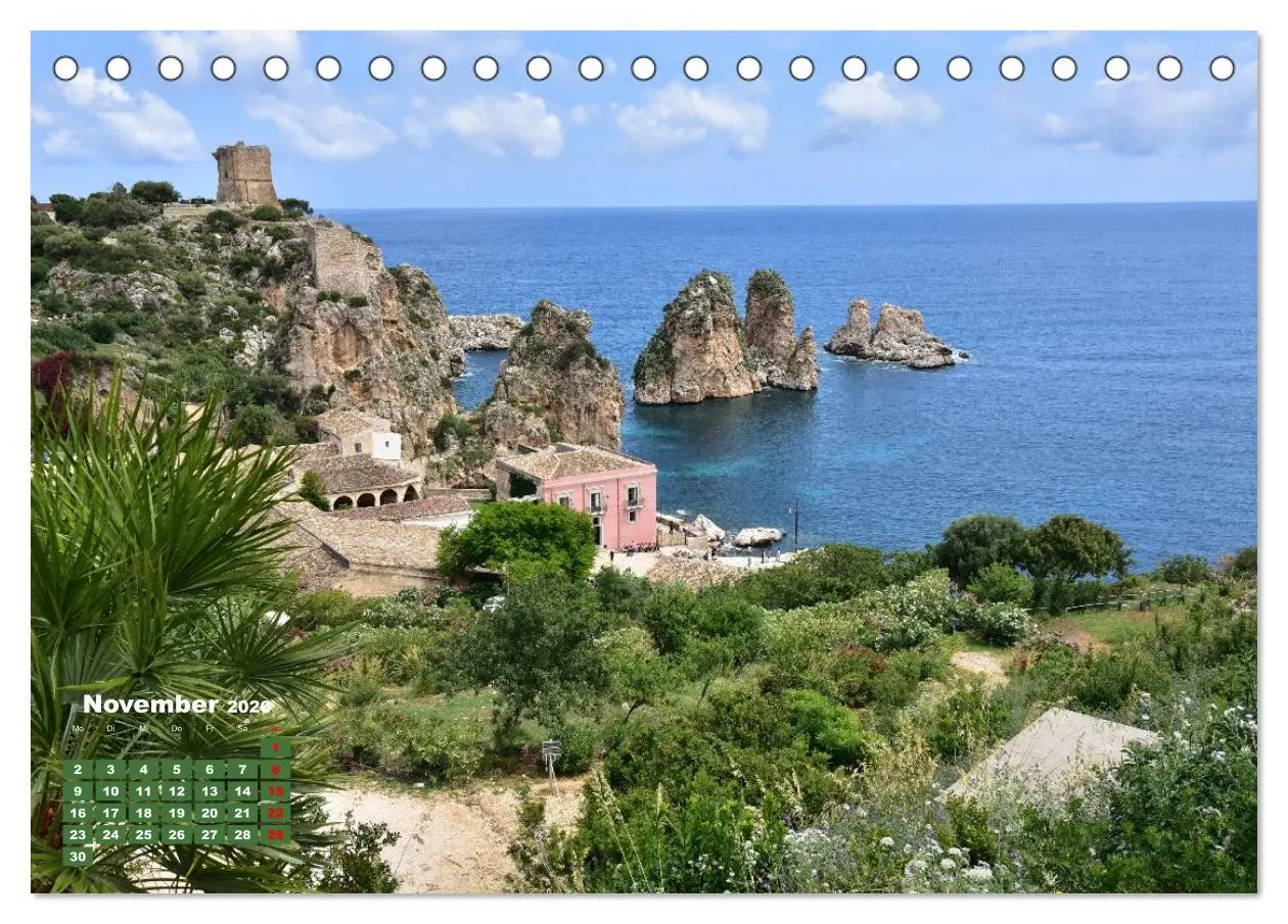 Bild: 9783516596960 | Sizilien - von Cefalù bis Trapani (Tischkalender 2026 DIN A5 quer),...