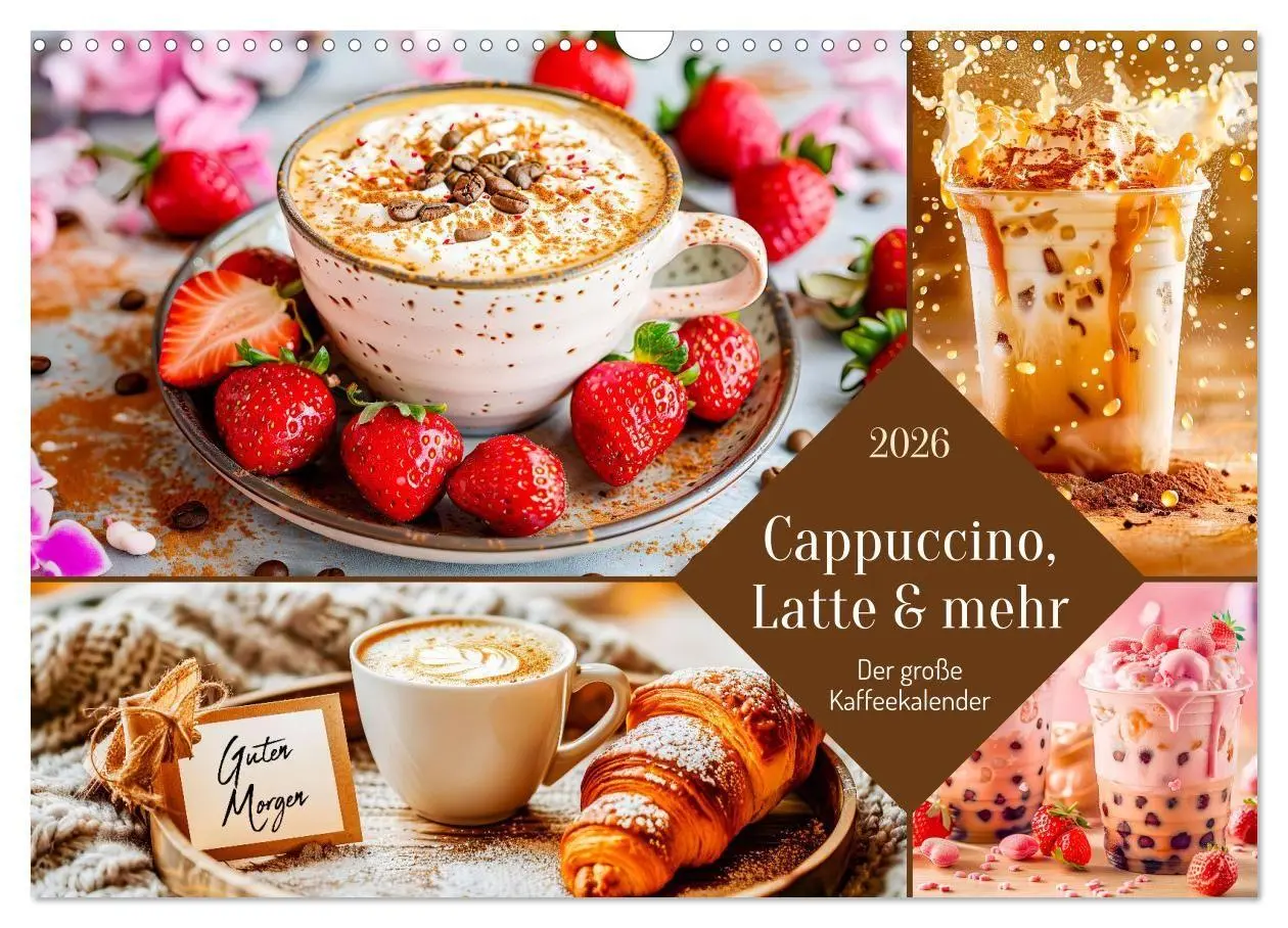 Cover: 9783516666960 | Cappuccino, Latte und mehr - Der große Kaffeekalender (Wandkalender...