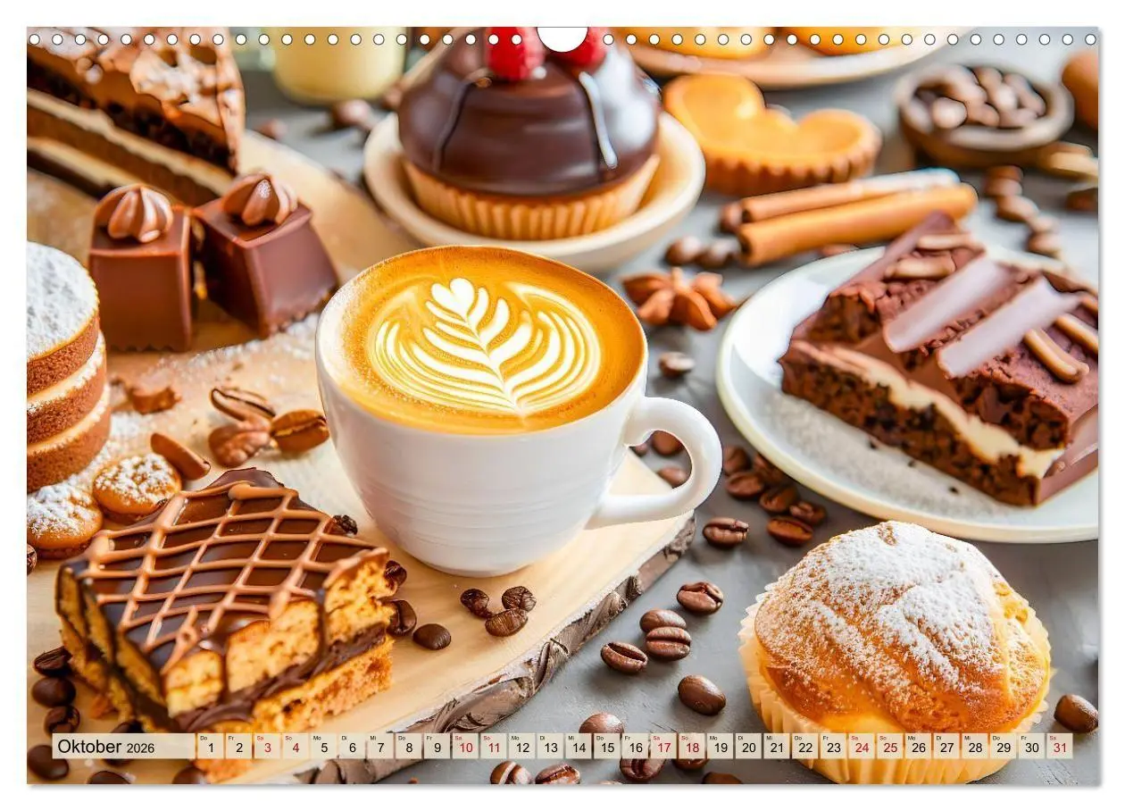 Bild: 9783516666960 | Cappuccino, Latte und mehr - Der große Kaffeekalender (Wandkalender...