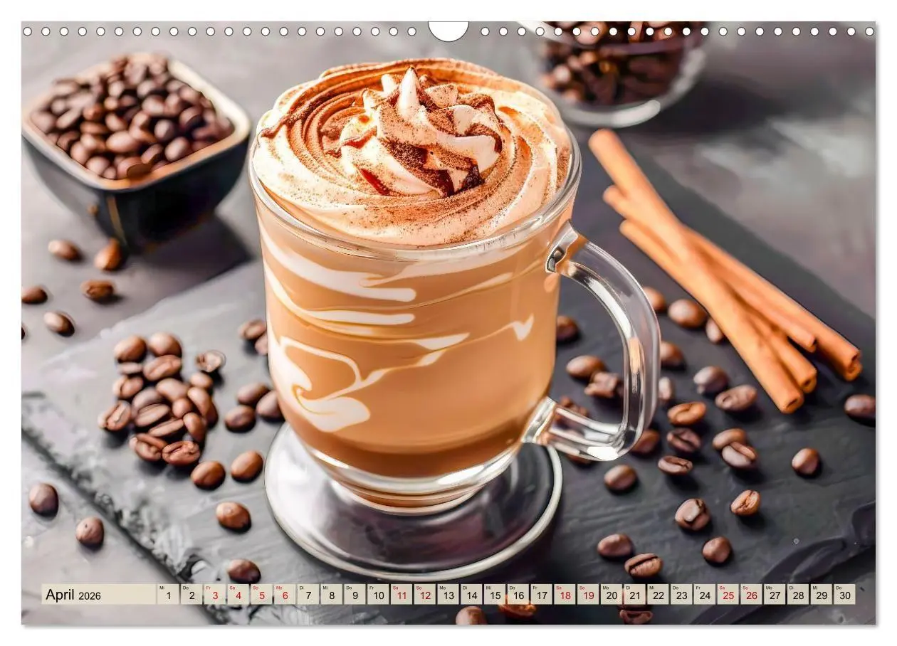 Bild: 9783516666960 | Cappuccino, Latte und mehr - Der große Kaffeekalender (Wandkalender...