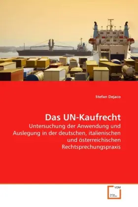 Cover: 9783639286960 | Das UN-Kaufrecht | Stefan Dejaco | Taschenbuch | Deutsch