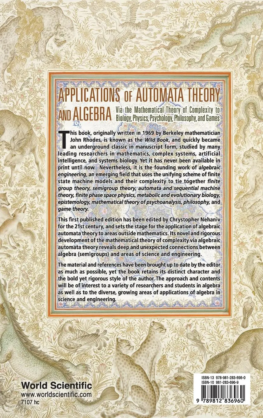 Rückseite: 9789812836960 | APPLICATIONS OF AUTOMATA THEORY &amp;ALGEBRA | John Rhodes Et Al | Buch