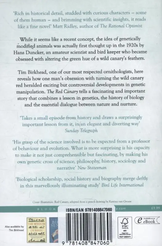 Rückseite: 9781408847060 | The Red Canary | The Story of the First Genetically Engineered Animal