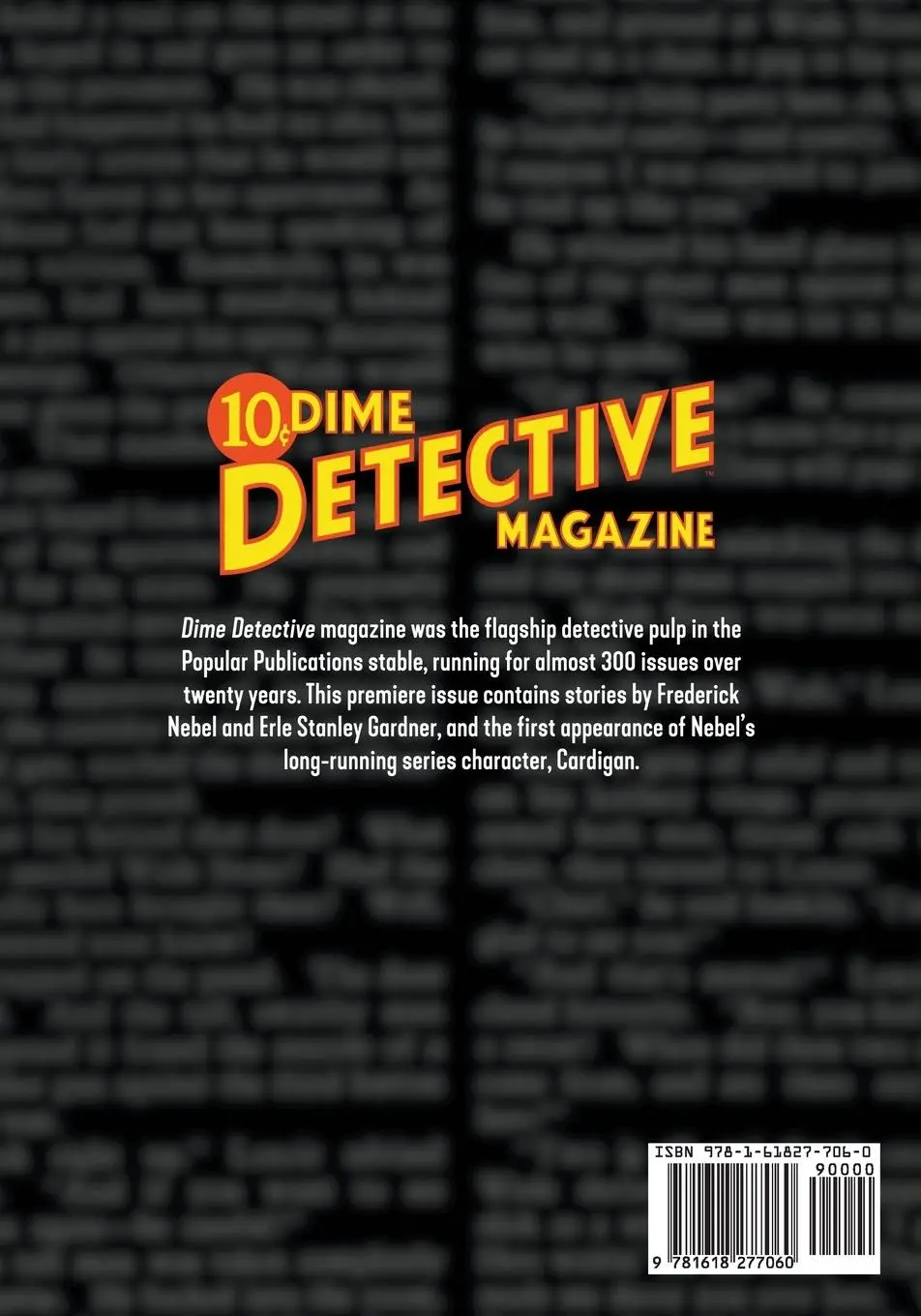 Rückseite: 9781618277060 | Dime Detective Magazine #1 | Facsimile Edition | J. Allan Dunn (u. a.)