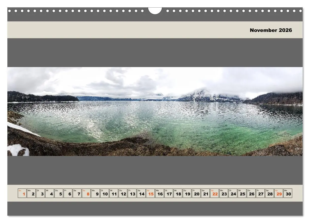 Bild: 9783457607060 | Walchensee Panorama (Wandkalender 2026 DIN A3 quer), CALVENDO...