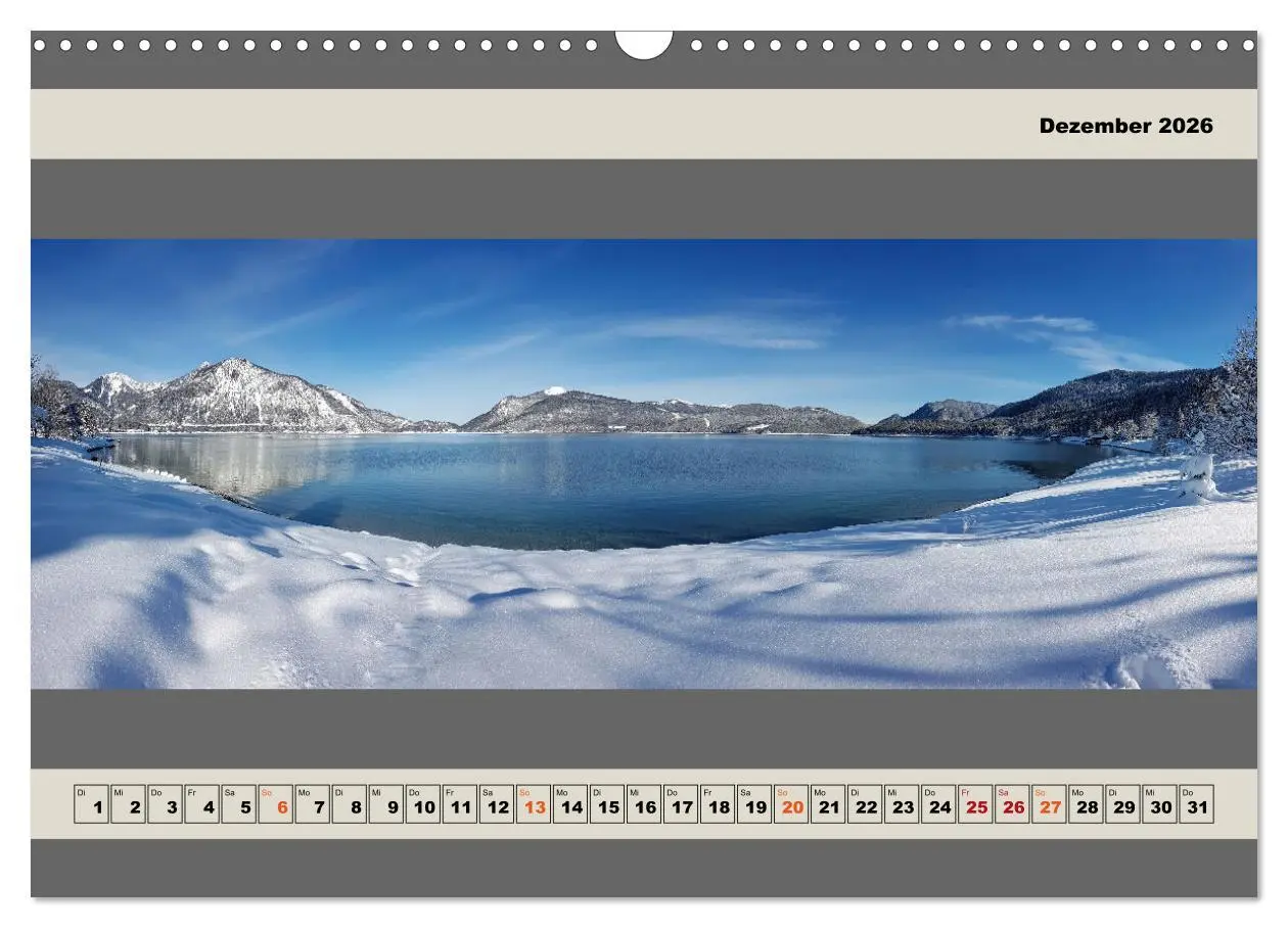 Bild: 9783457607060 | Walchensee Panorama (Wandkalender 2026 DIN A3 quer), CALVENDO...