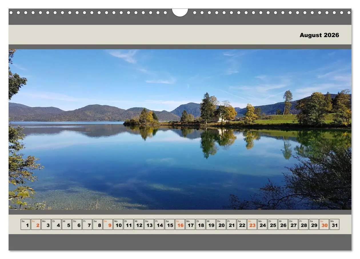 Bild: 9783457607060 | Walchensee Panorama (Wandkalender 2026 DIN A3 quer), CALVENDO...