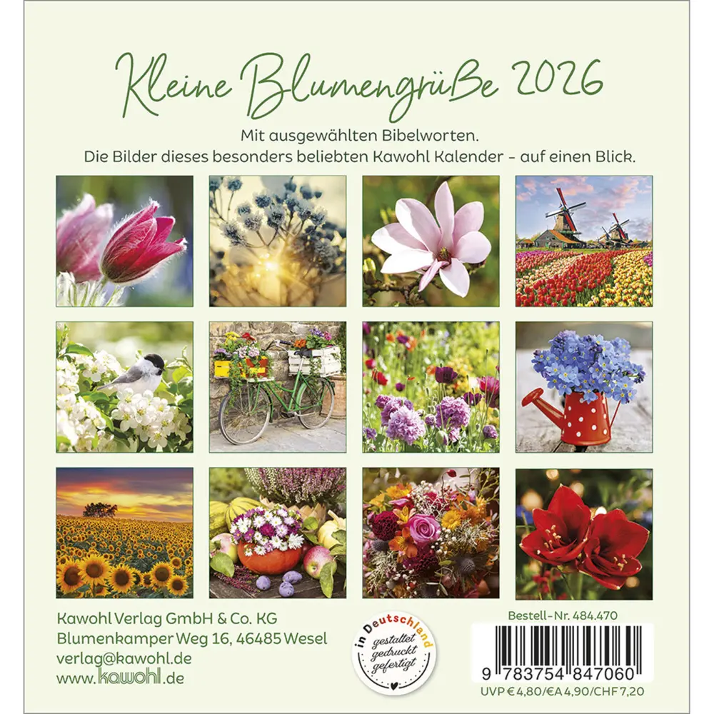 Bild: 9783754847060 | Kleine Blumengrüße 2026 | Kalender | Spiralbindung | 14 S. | Deutsch