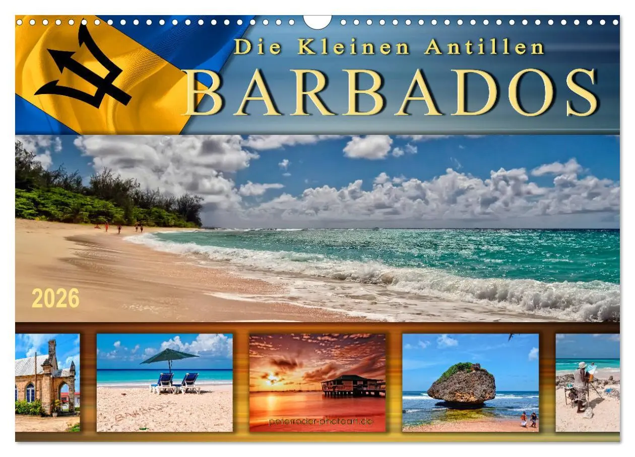 Cover: 9783457907160 | Die kleinen Antillen - Barbados (Wandkalender 2026 DIN A3 quer),...
