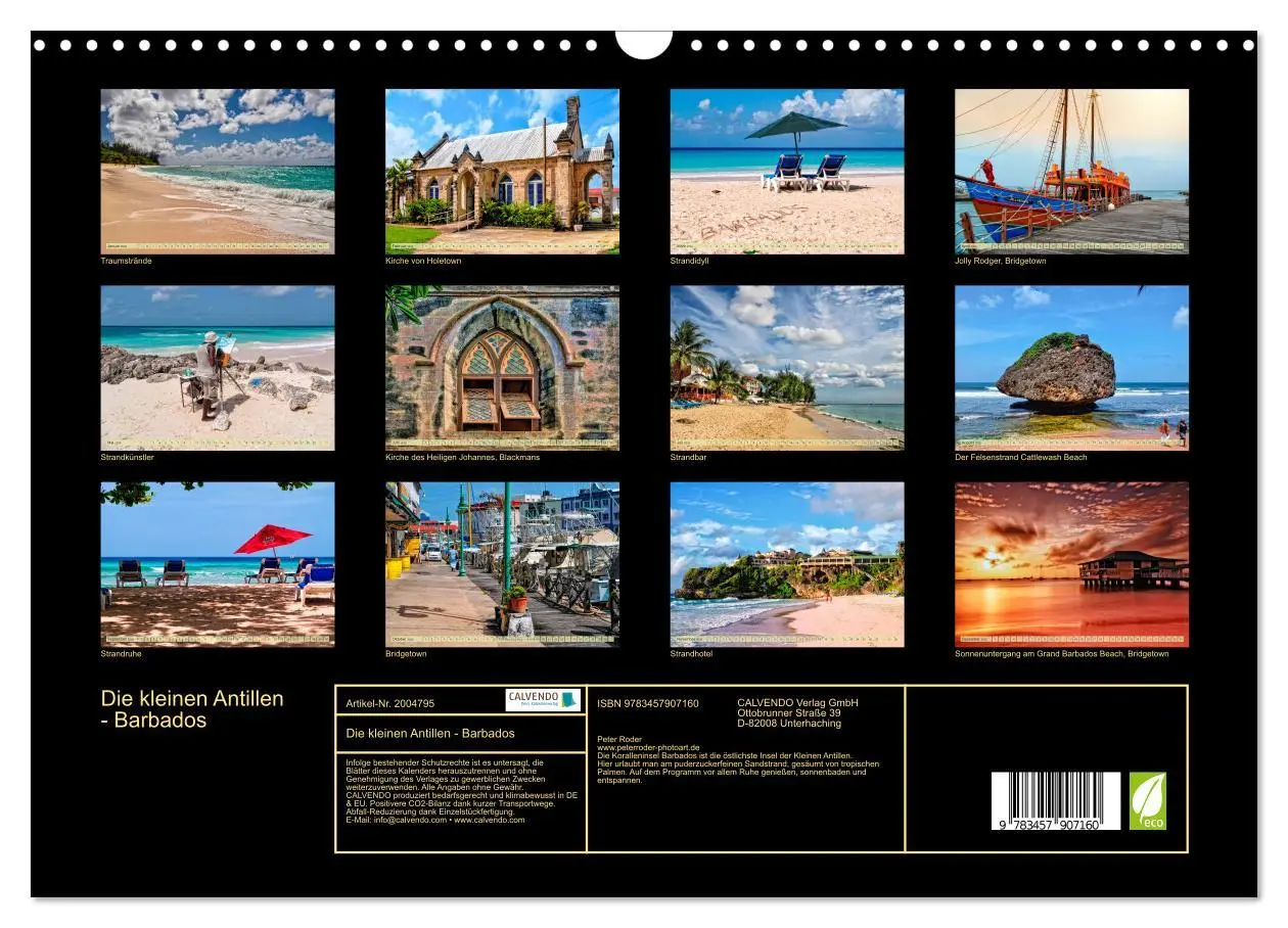 Bild: 9783457907160 | Die kleinen Antillen - Barbados (Wandkalender 2026 DIN A3 quer),...