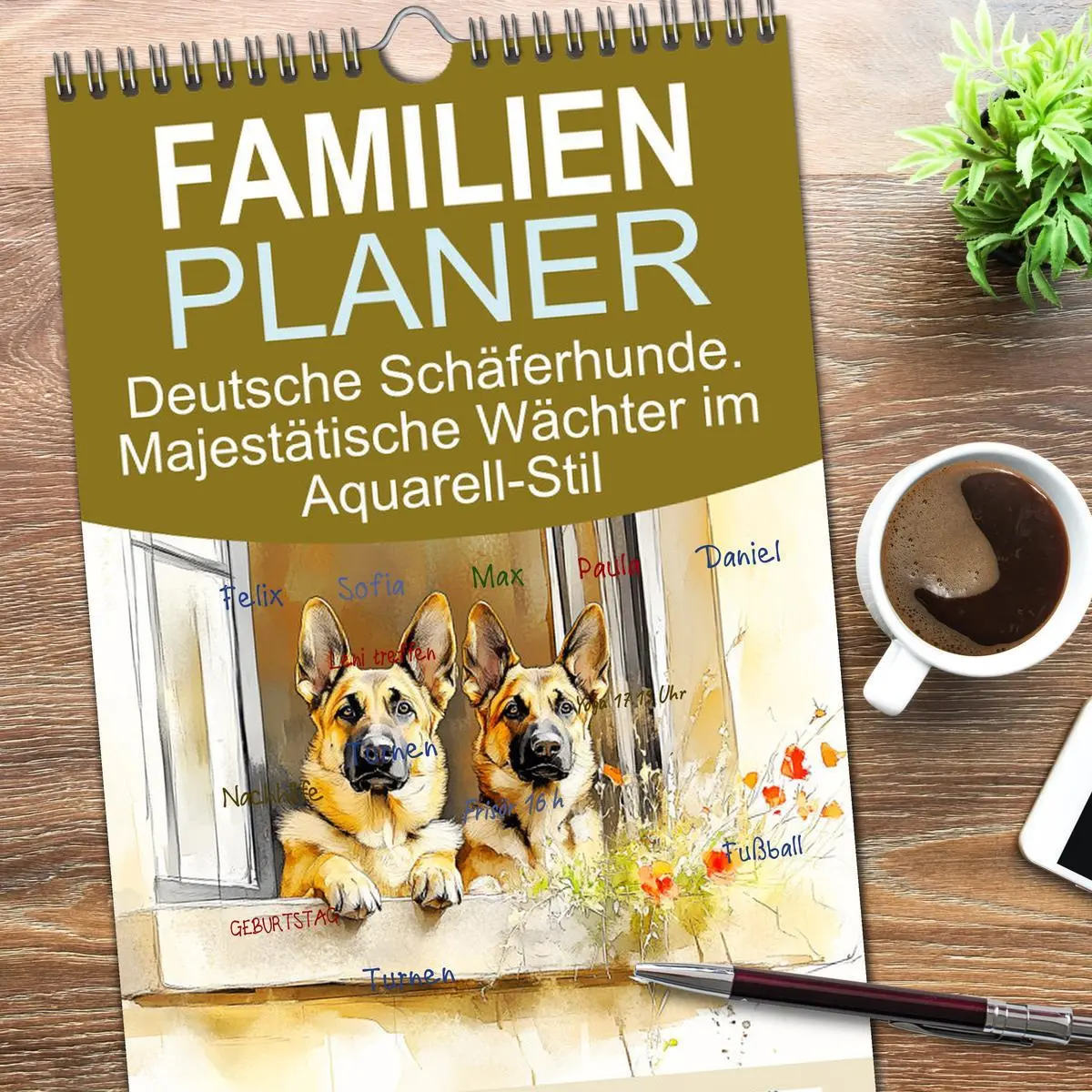 Bild: 9783516617160 | Familienplaner 2026 - Deutsche Schäferhunde. Majestätische Wächter...