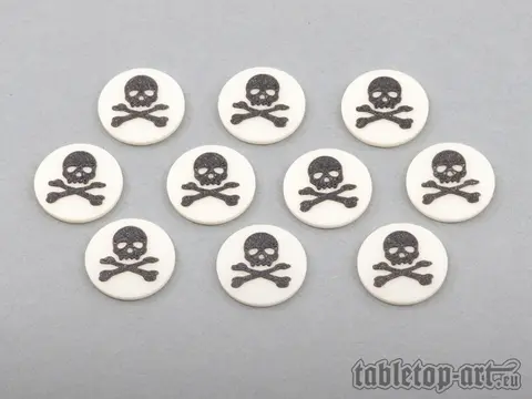 Cover: 704270727260 | Marker - Skull and Bones V1 (10) | Tabletop-Art | EAN 704270727260