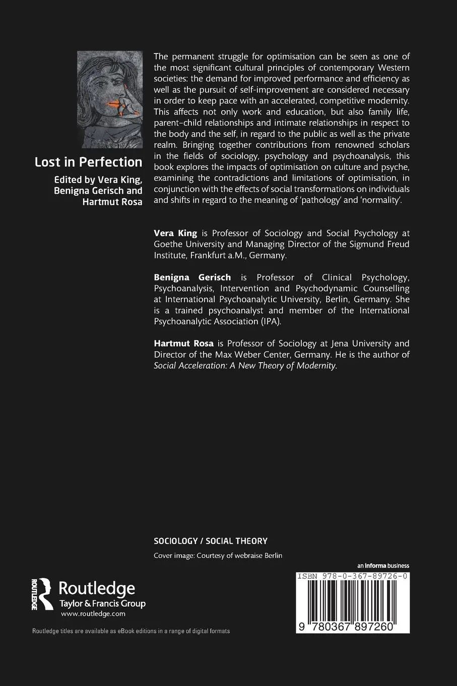 Rückseite: 9780367897260 | Lost in Perfection | Impacts of Optimisation on Culture and Psyche