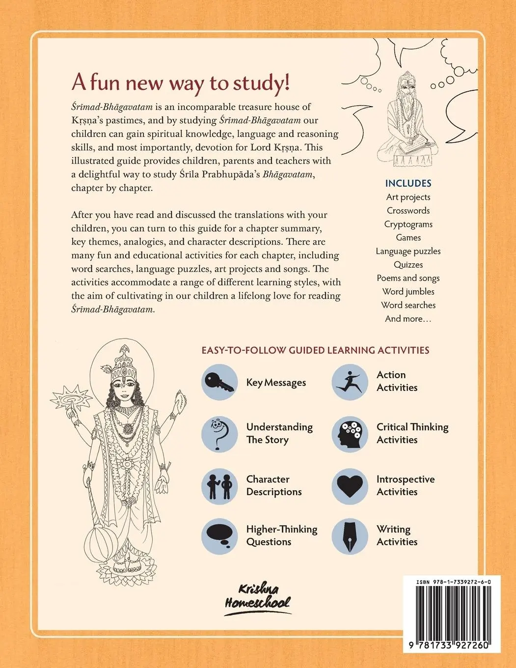 Rückseite: 9781733927260 | Srimad Bhagavatam | A Comprehensive Guide for Young Readers: Canto 1