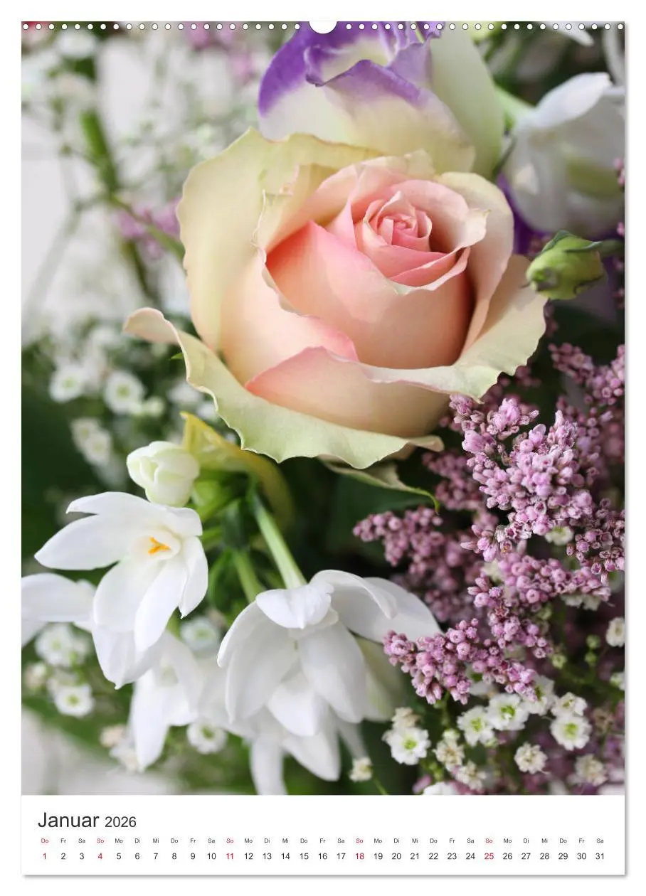 Bild: 9783516397260 | Verliebt in Blumen (hochwertiger Premium Wandkalender 2026 DIN A2...
