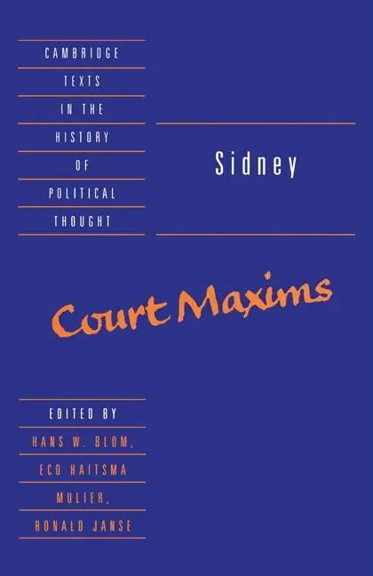 Cover: 9780521467360 | Sidney | Court Maxims | Algernon Sidney | Taschenbuch | Englisch