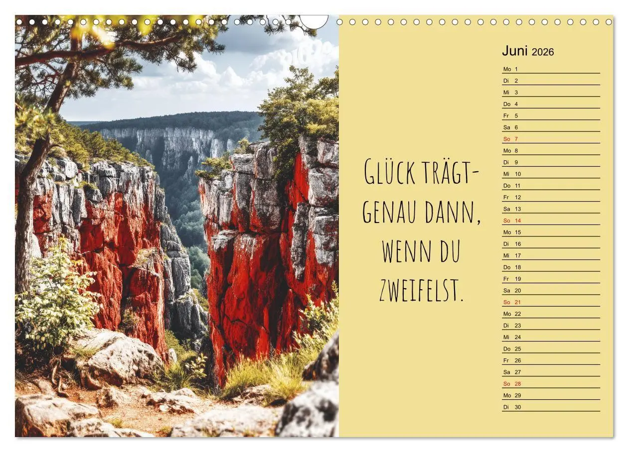 Bild: 9783516697360 | Eine Portion Glück - Motivationskalender fürs ganze Jahr...