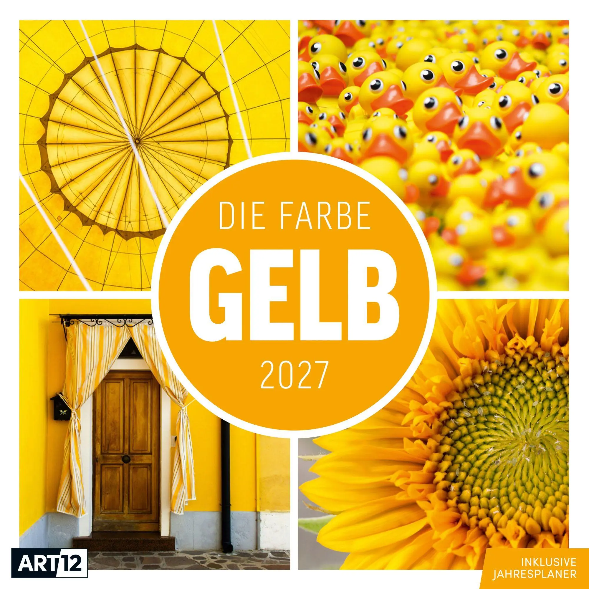 Cover: 9783838447360 | Die Farbe Gelb Kalender 2027 - 30x30 - Art12 | GmbH | Kalender | 28 S.