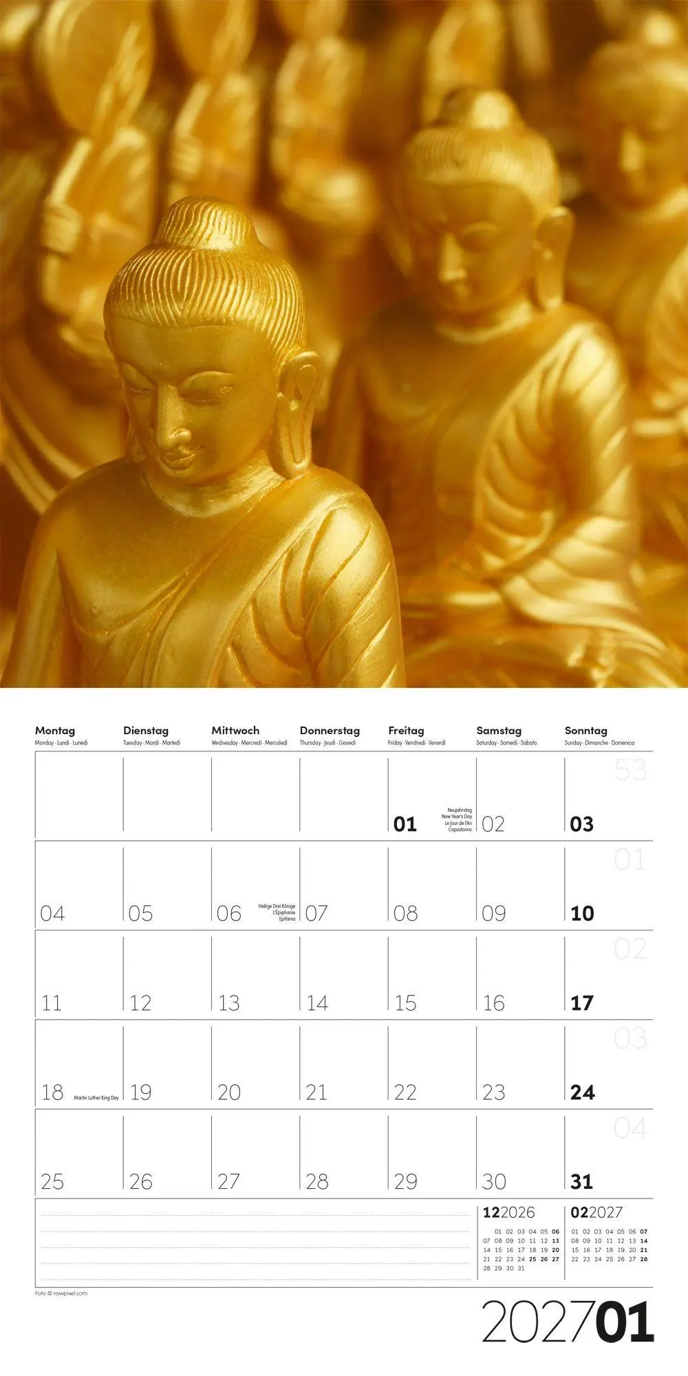 Bild: 9783838447360 | Die Farbe Gelb Kalender 2027 - 30x30 - Art12 | GmbH | Kalender | 28 S.