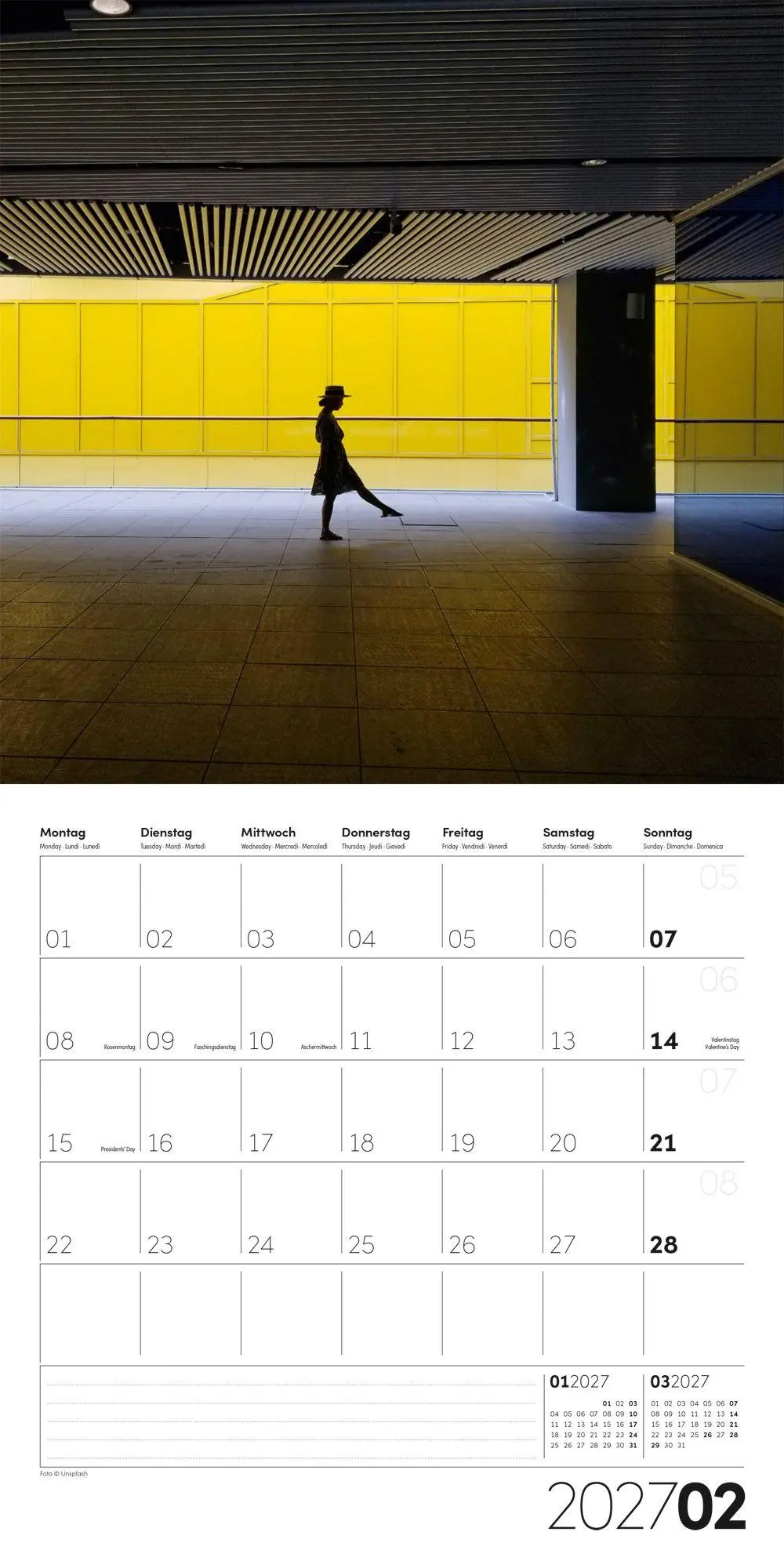 Bild: 9783838447360 | Die Farbe Gelb Kalender 2027 - 30x30 - Art12 | GmbH | Kalender | 28 S.