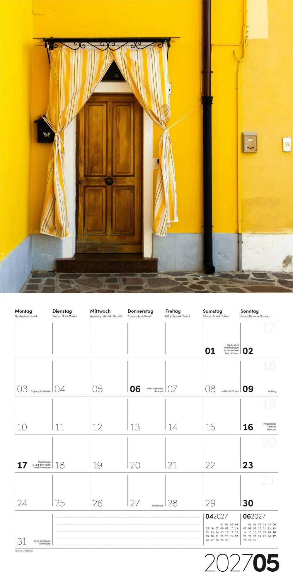 Bild: 9783838447360 | Die Farbe Gelb Kalender 2027 - 30x30 - Art12 | GmbH | Kalender | 28 S.