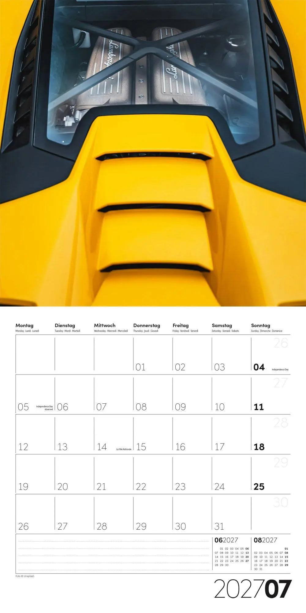 Bild: 9783838447360 | Die Farbe Gelb Kalender 2027 - 30x30 - Art12 | GmbH | Kalender | 28 S.