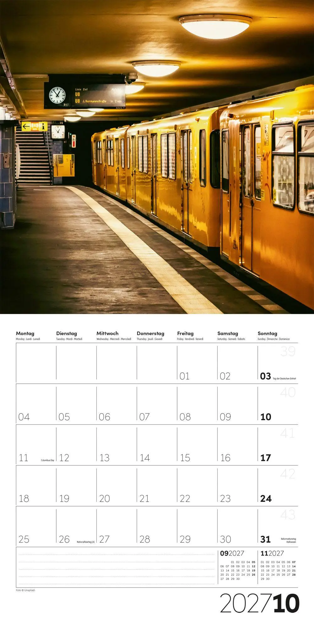 Bild: 9783838447360 | Die Farbe Gelb Kalender 2027 - 30x30 - Art12 | GmbH | Kalender | 28 S.