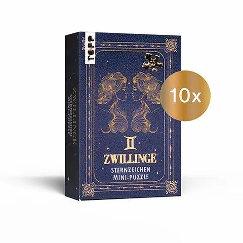 Cover: 4007742187460 | Nachfüllset: Sternzeichen Mini-Puzzle Zwillinge 10 St. | Frechverlag