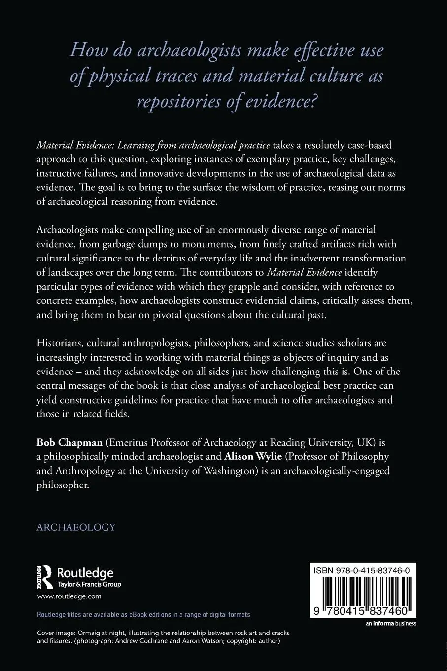Rückseite: 9780415837460 | Material Evidence | Learning from Archaeological Practice | Buch
