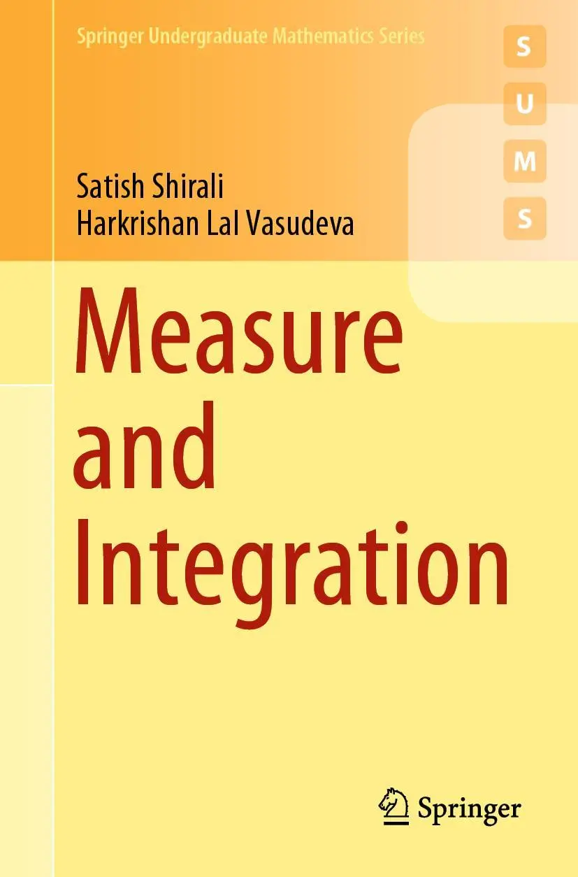 Cover: 9783030187460 | Measure and Integration | Harkrishan Lal Vasudeva (u. a.) | Buch | xii Cover: 9783030187460 | Measure and Integration | Harkrishan Lal Vasudeva (u. a.) | Buch | xii
