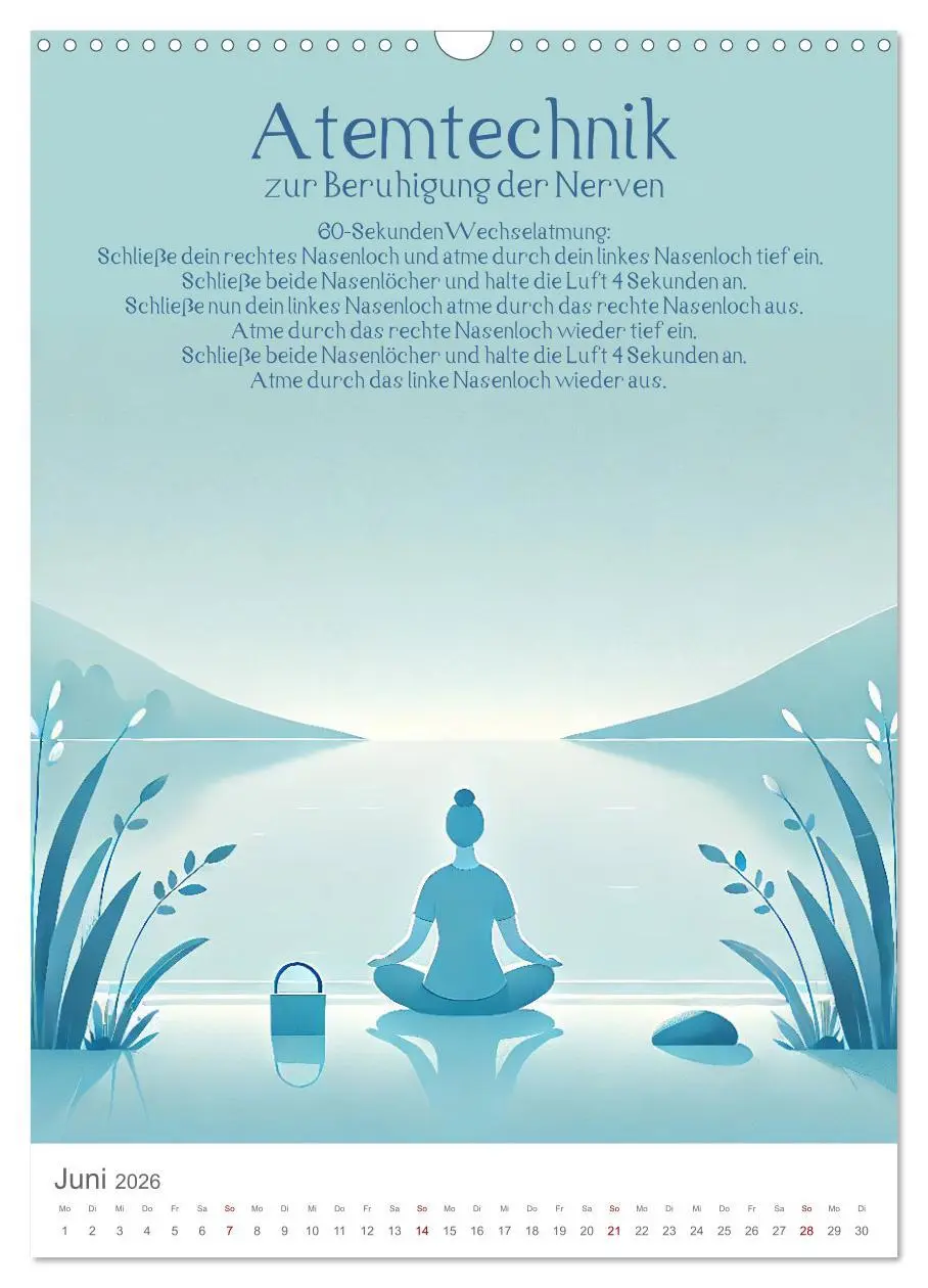 Bild: 9783457287460 | Dein Anti-Stress Kalender - Monatliche Inspirationen für mehr...
