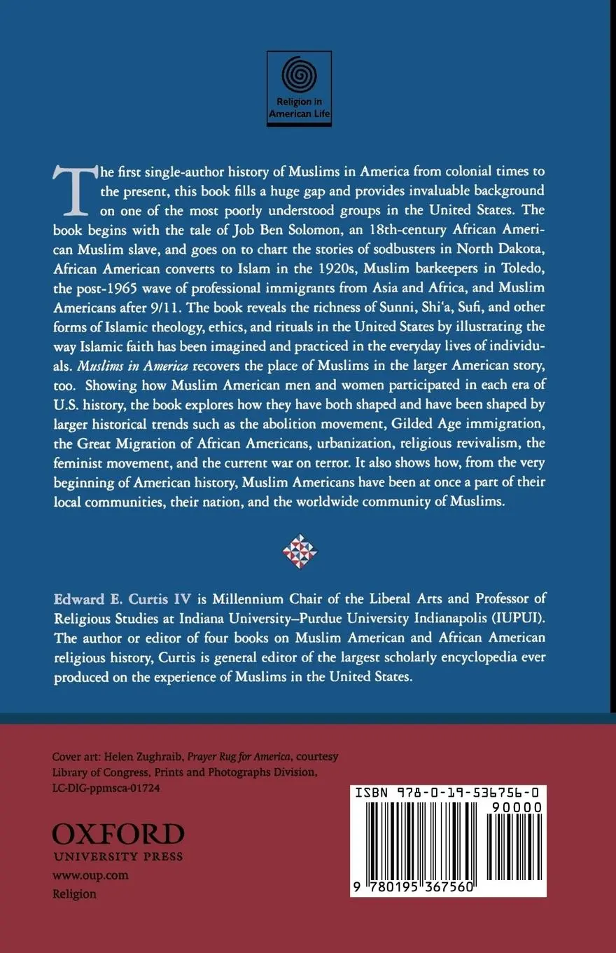 Rückseite: 9780195367560 | Muslims in America | A Short History | Edward E. IV Curtis | Buch