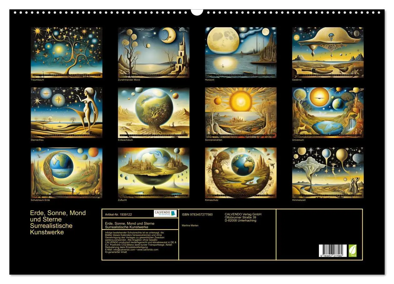 Bild: 9783457277560 | Erde, Sonne, Mond und Sterne Surrealistische Kunstwerke...