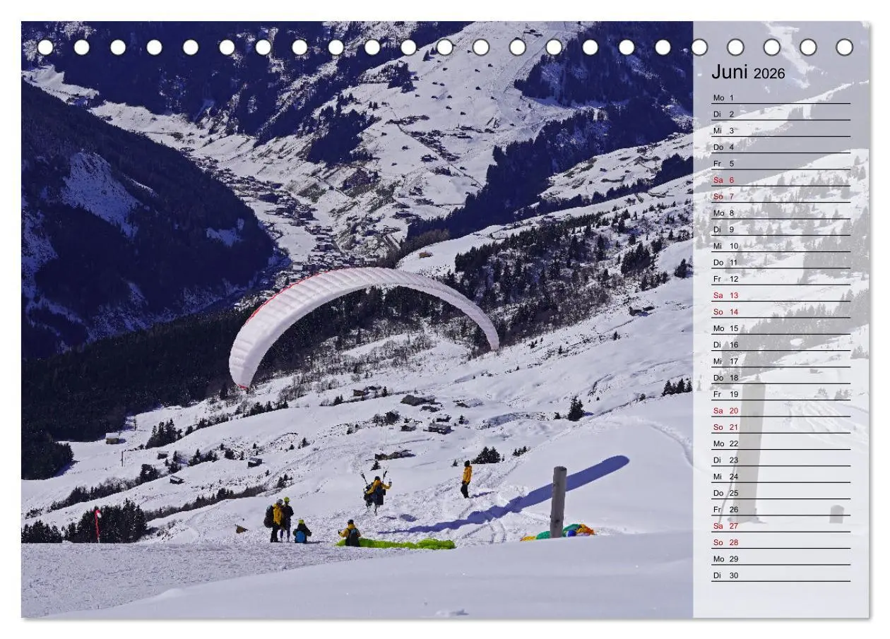 Bild: 9783457417560 | Gleitschirmfliegen in den Tuxer Alpen (Tischkalender 2026 DIN A5...