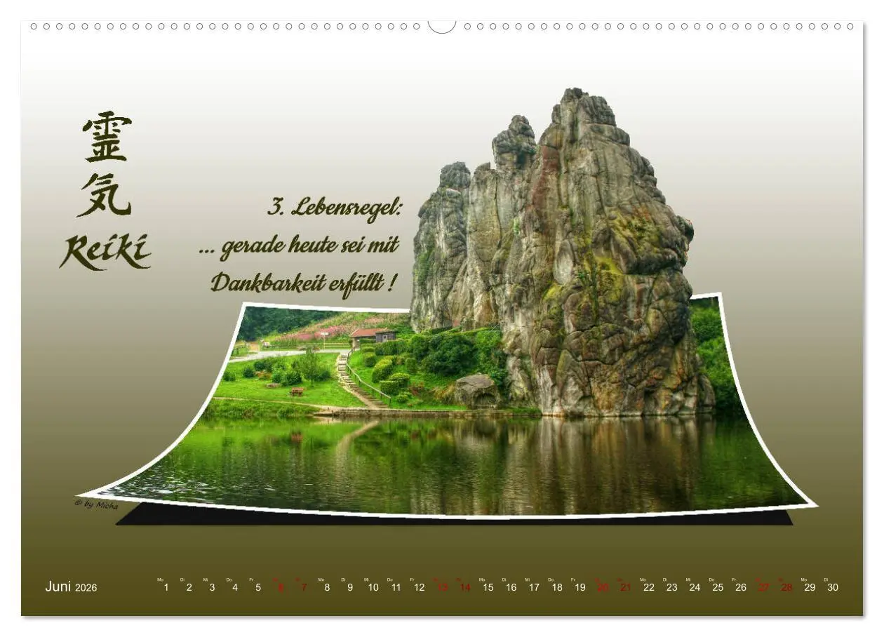 Bild: 9783457727560 | REIKI - Chakren und Lebensregeln (hochwertiger Premium Wandkalender...