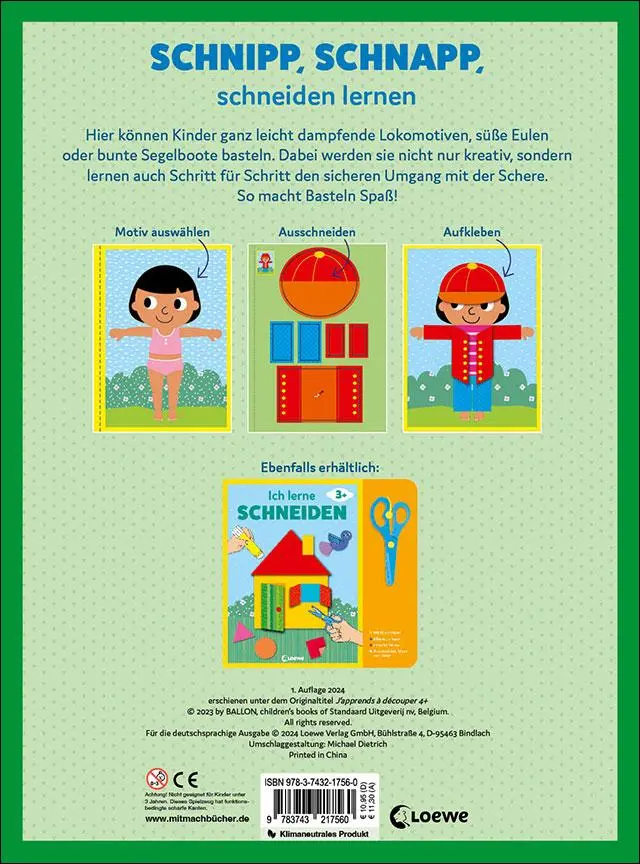 Rückseite: 9783743217560 | Ich lerne schneiden (Boot) | Taschenbuch | 32 S. | Deutsch | 2024