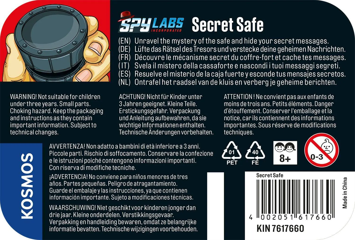 Bild: 4002051617660 | Spy Labs Secret Safe INT | Detektiv-Set | Spiel | 617660 | Deutsch