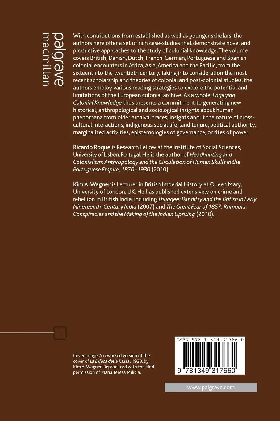 Rückseite: 9781349317660 | Engaging Colonial Knowledge | K. Wagner (u. a.) | Taschenbuch | xi