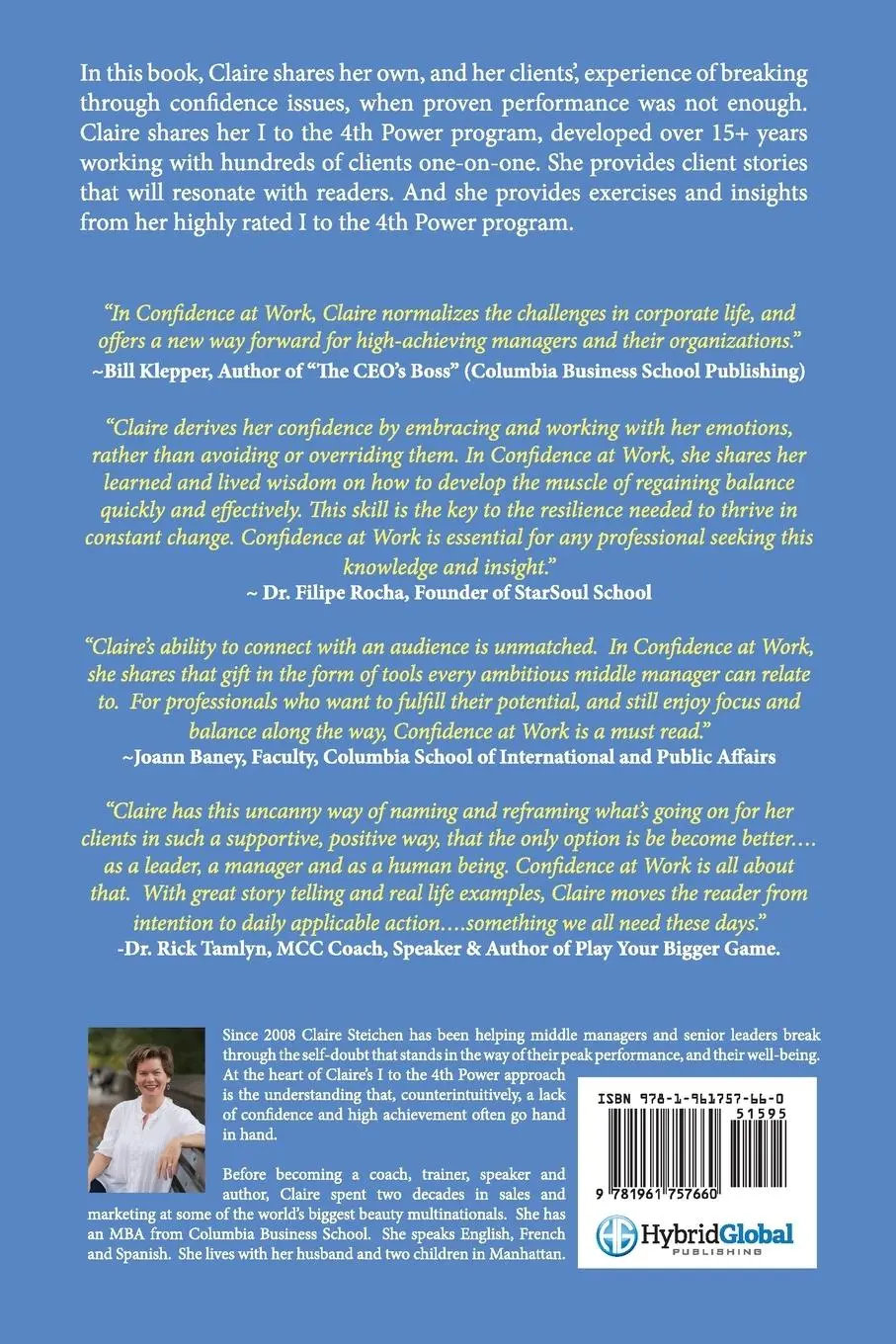 Rückseite: 9781961757660 | Confidence at Work | Claire Steichen | Taschenbuch | Englisch | 2025