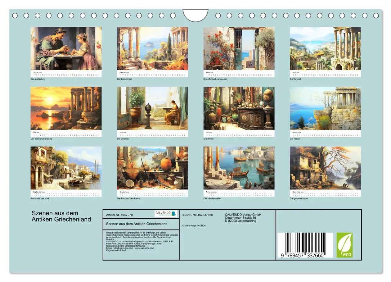 Bild: 9783457337660 | Szenen aus dem Antiken Griechenland (Wandkalender 2026 DIN A4...