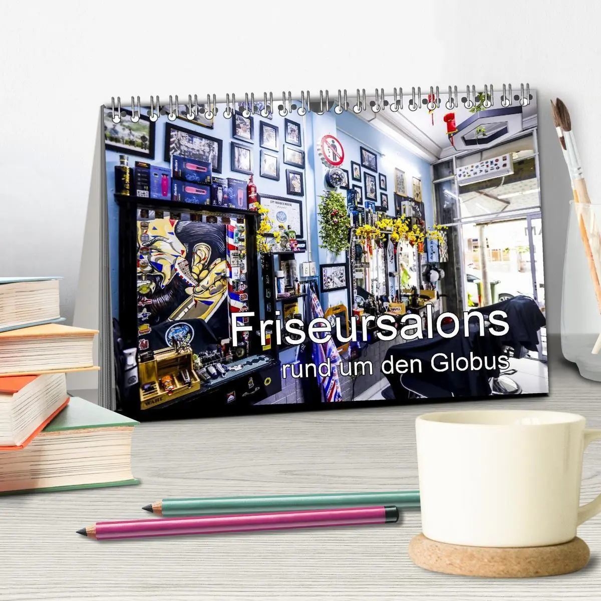 Bild: 9783516667660 | Friseursalons rund um den Globus (Tischkalender 2026 DIN A5 quer),...
