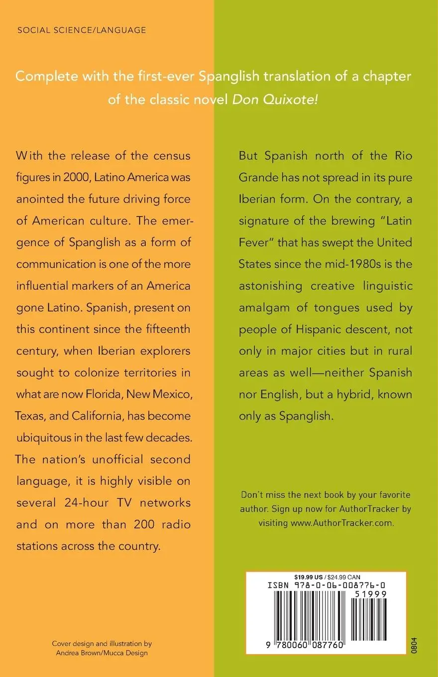 Rückseite: 9780060087760 | Spanglish | The Making of a New American Language | Ilan Stavans