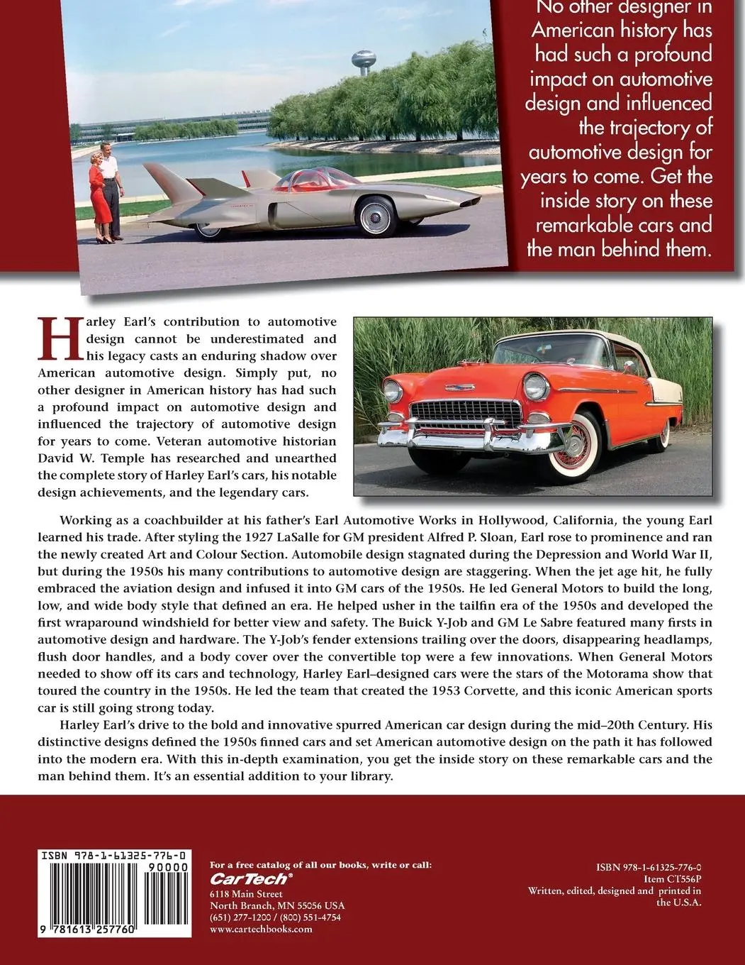 Rückseite: 9781613257760 | The Cars of Harley Earl | David Temple | Taschenbuch | Englisch | 2016