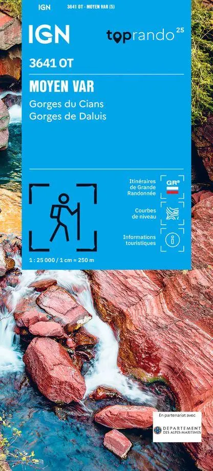 Cover: 9782758557760 | 3641OT Moyen Var | 1:25000 | (Land-)Karte | Französisch | 2026