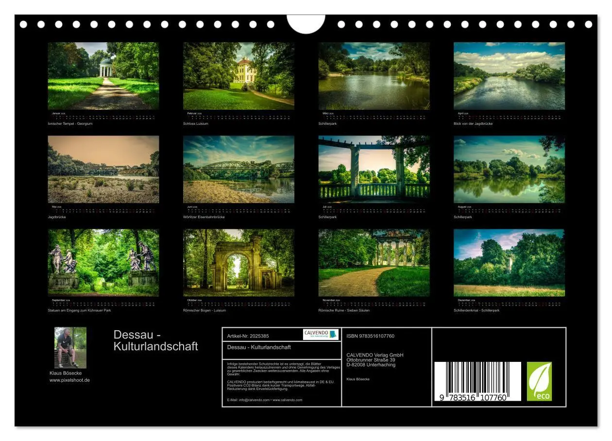 Bild: 9783516107760 | Dessau - Kulturlandschaft (Wandkalender 2026 DIN A4 quer), CALVENDO...