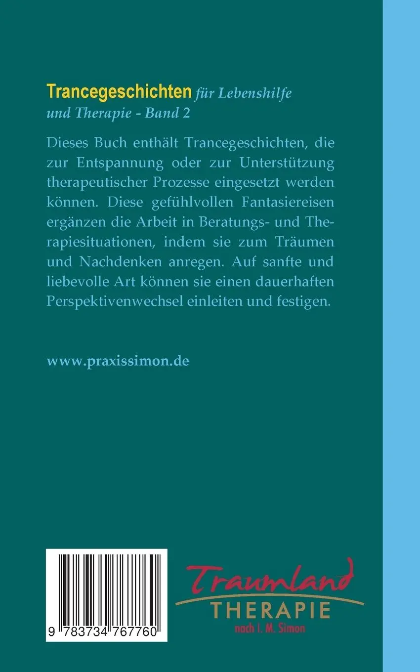 Rückseite: 9783734767760 | Trancegeschichten für Lebenshilfe und Therapie. Band 2 | Simon | Buch