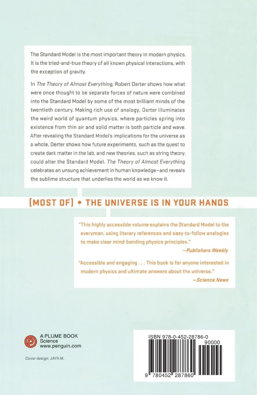 Rückseite: 9780452287860 | The Theory of Almost Everything | Robert Oerter | Taschenbuch | 2006