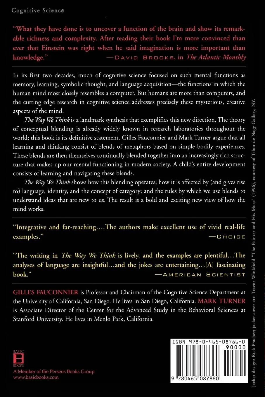 Rückseite: 9780465087860 | The Way We Think | Gilles Fauconnier (u. a.) | Taschenbuch | Englisch