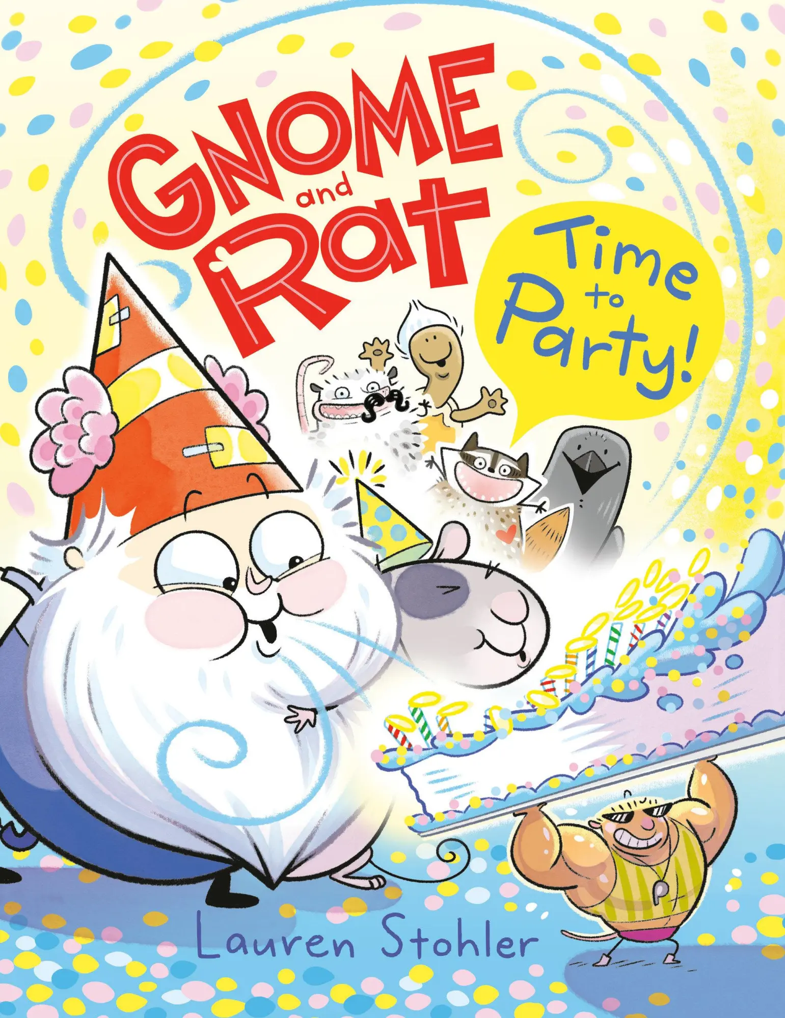 Cover: 9780593487860 | Gnome and Rat: Time to Party! | (A Graphic Novel) | Lauren Stohler